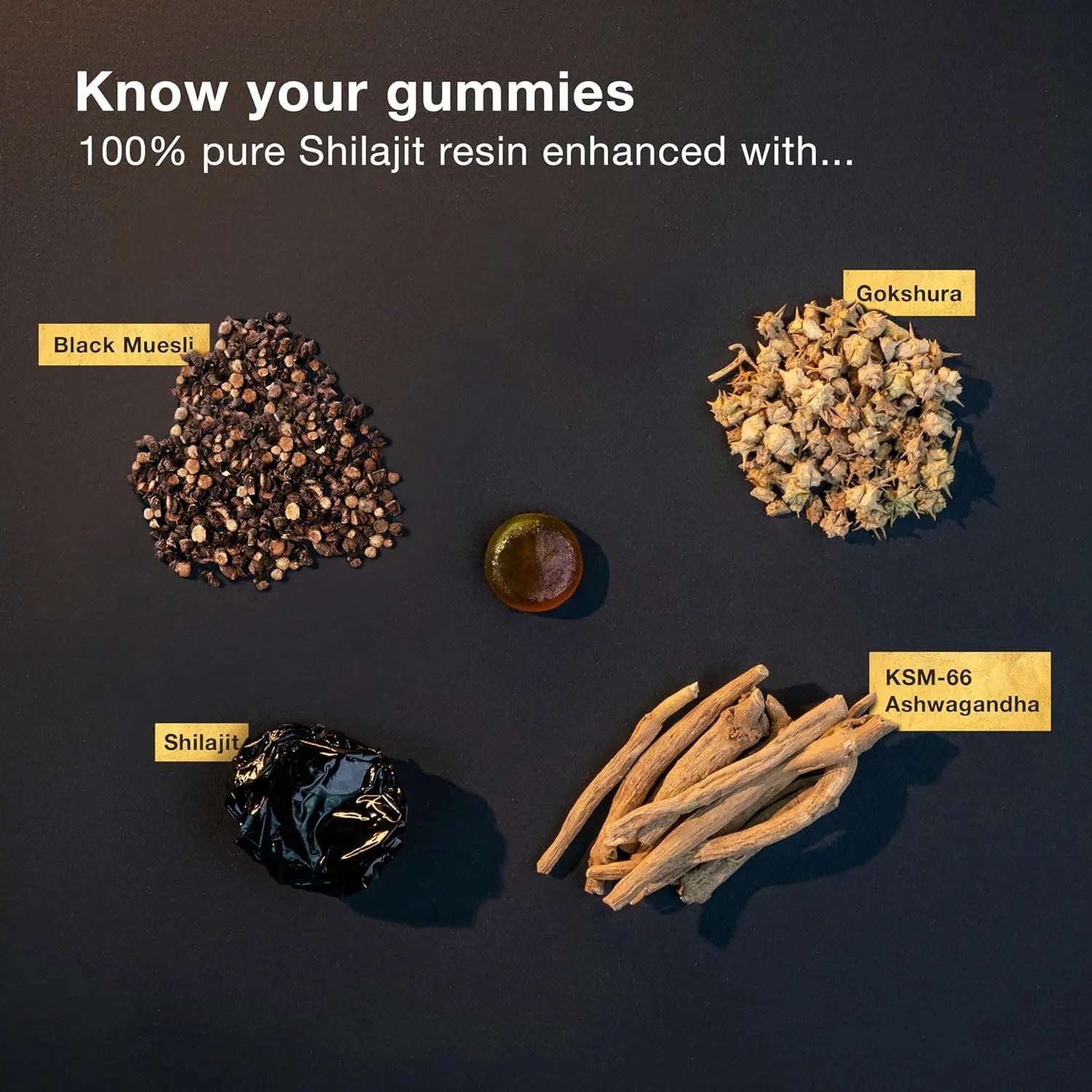 Gold Shilajit Vitality Boost Gummies